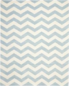 SAFAVIEH Chatham Collection ковер 305 x 427 см ручной работы Blue/Ivory CHT715B шеврон премиальная шерсть
