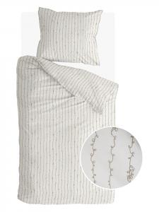 Комплект постельного белья Симфония в цвете хаки/белый Walra, 135x200 см