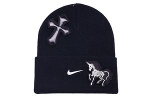 Nike Унисекс черная шапка-бини из полиэстера