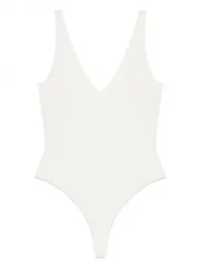 Боди с V-образным вырезом ENTIRE STUDIOS, нейтральный