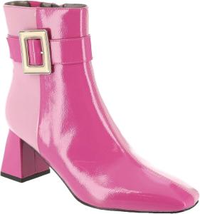Женские сапоги Masseys Sydney с пряжкой и патентованной отделкой, Dark Pink-Light Pink-Patent