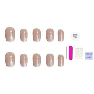 ORANOT Градиентные накладные ногти Ivory с лесенкой 24 мм