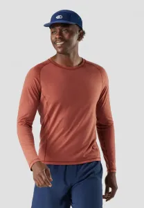 Сверхлегкая спортивная футболка с длинными рукавами 120. Smartwool, Burnt Sienna