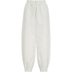 FENDI Женские белые повседневные брюки