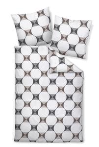 Постельное белье Janine серый, белый, черный, 155/220 см