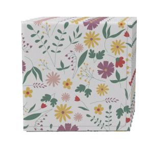 Набор салфеток из 4 шт., 100 % хлопок, 20x20 дюймов, винтажный цветочный принт