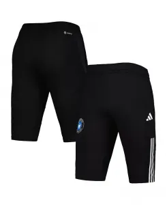 Мужские черные брюки Charlotte FC 2023 On-Field Training AEROREADY Half Pants adidas