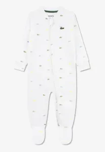 Пижама унисекс с закрытыми ступнями и покрывалом Lacoste, White