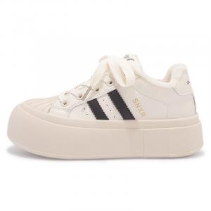 Скользоустойчивые водонепроницаемые дышащие женские скейтерские кросовки SNXR с амортизацией и флисовой подкладкой, бежевые