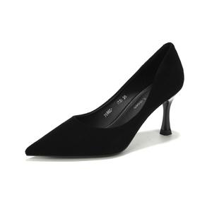 Женские туфли на тонком каблуке и высоком каблуке Zubumei, Black