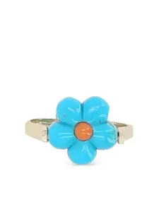 Кольцо Daisy из желтого золота с бирюзой Aliita, золотой