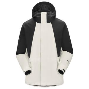 Водонепроницаемая, ветрозащитная, дышащая, утеплённая куртка-ветровка с водоотталкивающим покрытием Men's Panda, Тёмно-оливковый/Серо-бежевый