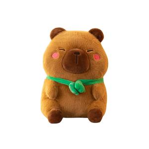 Плюшевая игрушка милый капибара YIHEGE, коричневый