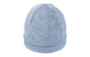 Вязаная хлопковая шапка Square G Gucci, синий