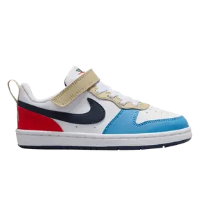 Кроссовки Nike Court Borough Low Recraft PS 'White Thunder Blue Light Crimson', белый