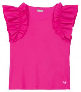 Футболка из джерси с оборками Il Gufo, Bouganville