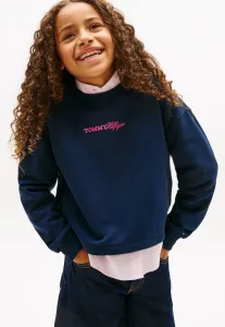 Толстовка свободного кроя из махровой ткани с блестящим логотипом Tommy Hilfiger, Dark Night Navy