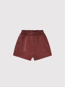 Шорты стандартного кроя из искусственной кожи Mayoral, красный