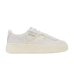 Кроссовки Puma Wmns Suede Platform 'Cutout - Silver Mist Grape', серый