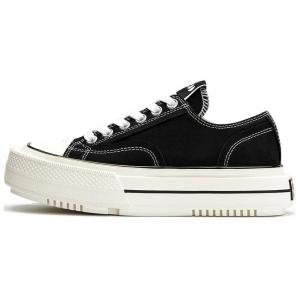 Холщовые кеды унисекс с низким верхом черного цвета Choco Concert