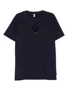 Футболка с принтом медведя Moschino, синий