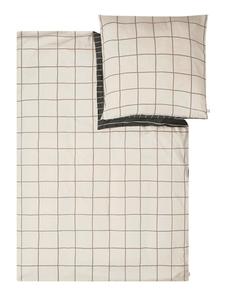 Комплект постельного белья из сатина серо-бежевого цвета Ibena, 135x200 см