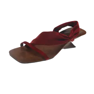 Alxnan Женские слайдеры Бордовые, цвет Burgundy