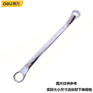 Deli двойной быстродействующий ключ из цветков сливы, хром-ванадиевая сталь, гаечный ключ двойного назначения и гаечный ключ, набор инструментов для ремонта автомобилей из 6 предметов, тканевая сумка DL190006T