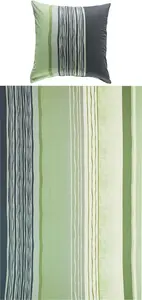 Постельное белье зелено-серое 1x 135x200 см + 1x 80x80 см REDBEST