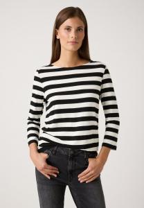 Топ More & More SOFTES 3/4 ARM, Regular Stripes Jersey Black Offwhite/White