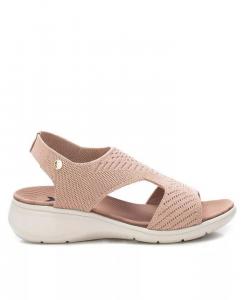 Женские сандалии на плоской подошве XTI, бежевый