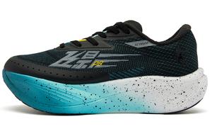 QIAODAN F\PB3.0 Амортизирующие износостойкие низкие марафонские кроссовки мужские морская лазурь осенне-зимняя версия - черный/океанская лазурь, цвет Black/Ocean Cyan