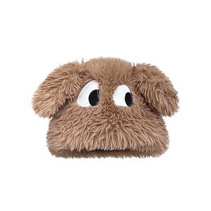 Причудливая шапка-кукла в виде щенка с большими глазами A little tide to play, хаки