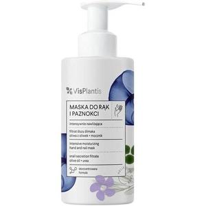 VIS PLANTIS Увлажняющая маска для рук и ногтей со слизью улитки, оливковым маслом и мочевиной 135 мл