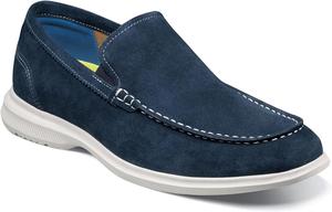 Мужские лоферы Florsheim Hamptons с мысом-мокасином, темно-синий