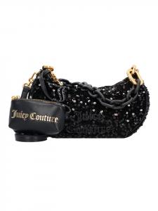 Juicy Couture Сумка через плечо Blossom Sequins, 24 см, черная