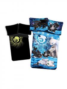 Постельное белье из хлопка Дракон со светящимся эффектом 140х200 см в разноцветном исполнении COFI 1453, 140 x 200 см