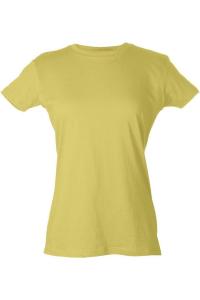 Tultex женская облегающая футболка из тонкого джерси, цвет lemon