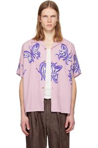 Needles Розовая футболка с короткими рукавами и принтом "Kae Tanaka Edition"