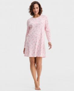 Женская хлопковая ночная рубашка с длинными рукавами и принтом Charter Club, Vday Dream