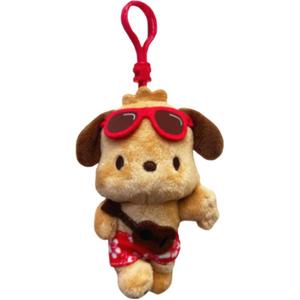 Плюшевый кулон Pochacco Hawaii Collection Dolls высотой 10 см Sanrio, красный frame glass doll charm