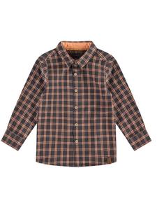 Рубашка с длинным рукавом для мальчика, темно-серый/оранжевый цвет Babyface