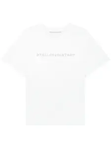 Футболка с логотипом и кристаллами STELLA MCCARTNEY, белый
