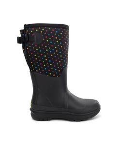 Женские сапоги в горошек из искусственного меха и неопрена с широкой голенищем для холодной погоды Western Chief, Black
