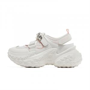 Кроссовки женские толстые низкие Josiny, бежевый/зеленый