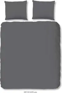 Комплект постельного белья Plain 200 x 200/220 см, серый HIP