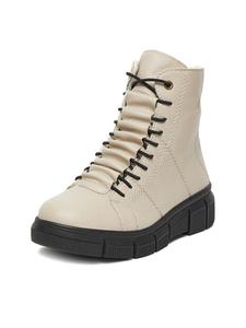 Женские ботинки Rieker из экокожи утепленные, бежевый