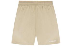 Бермуды с логотипом REPRESENT, бежевый
