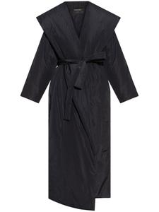 Fabiana Filippi двубортное пальто с поясом, синий