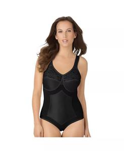 Женские трусы-боди больших размеров Power Mesh Firm Control Secret Solutions, черный